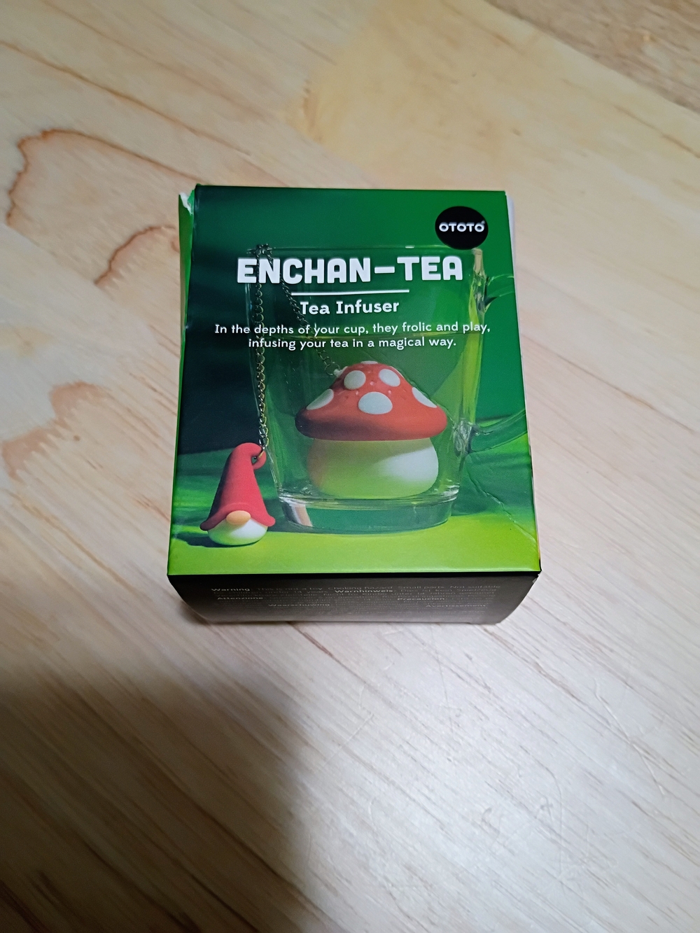 Enchan-Tea Mushroom Tea Infuser - Red and White